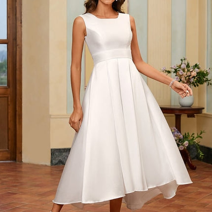 Robe De Soirée Blanche Satin