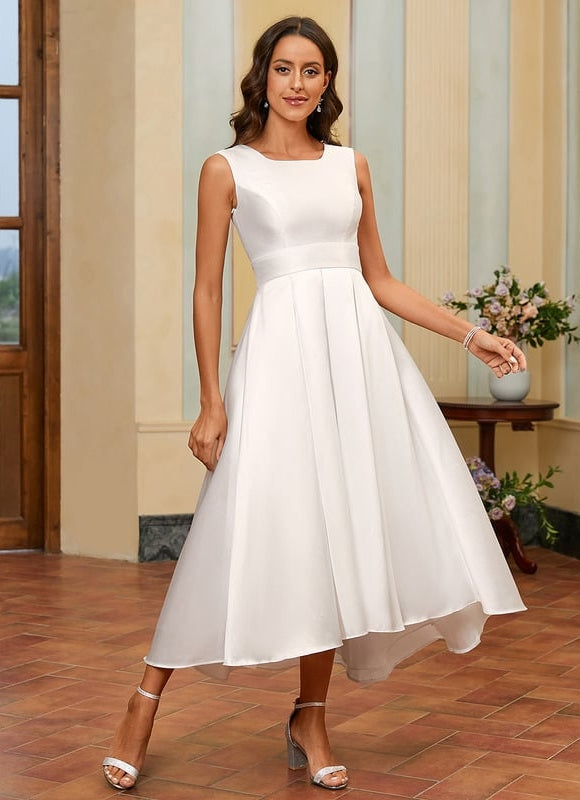 Robe De Soirée Blanche Satin