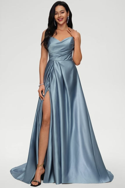 Robe de Soirée Aube Satinée