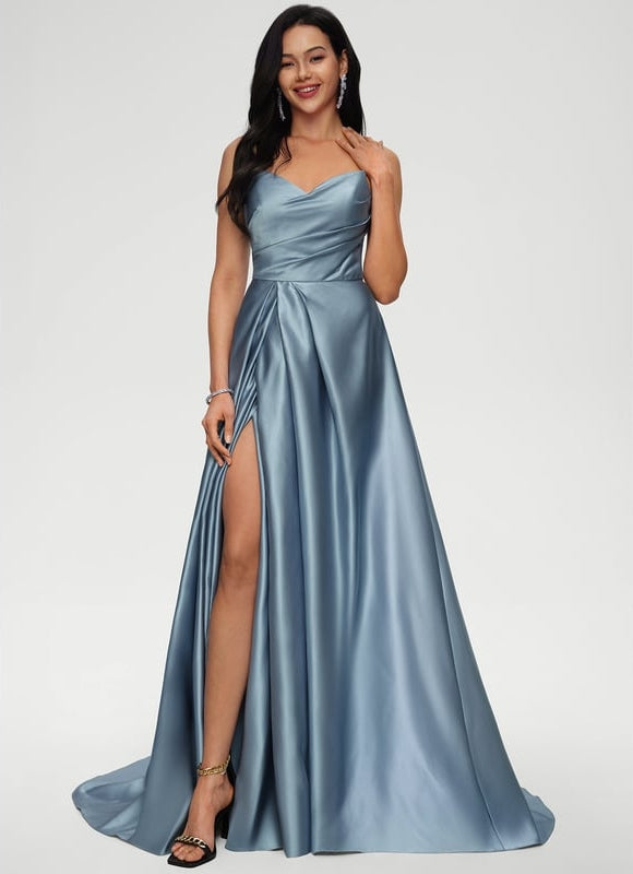 Robe de Soirée Aube Satinée
