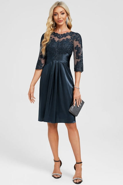 Robe de Soirée Satin Brodée - gallery 2