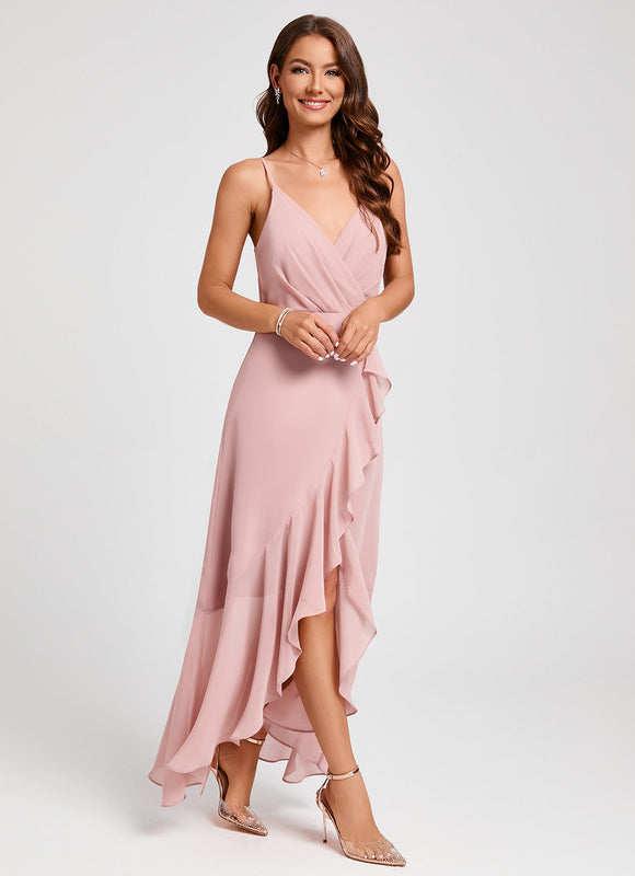 Robe De Soirée Rose Poudrée - gallery 6