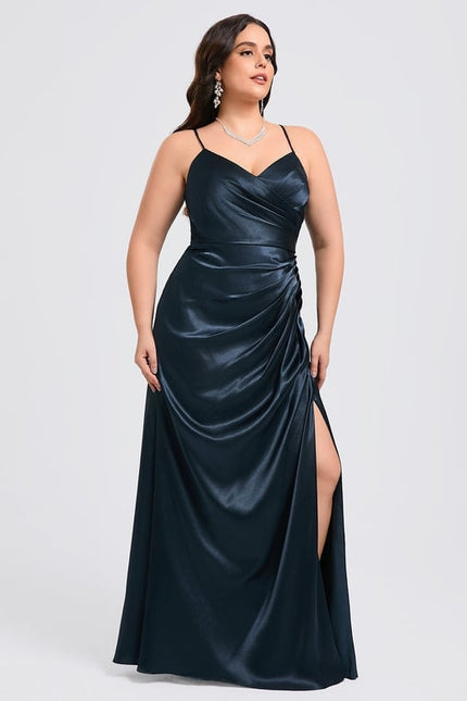 Robe de Soirée Dorée Fluide - gallery 9