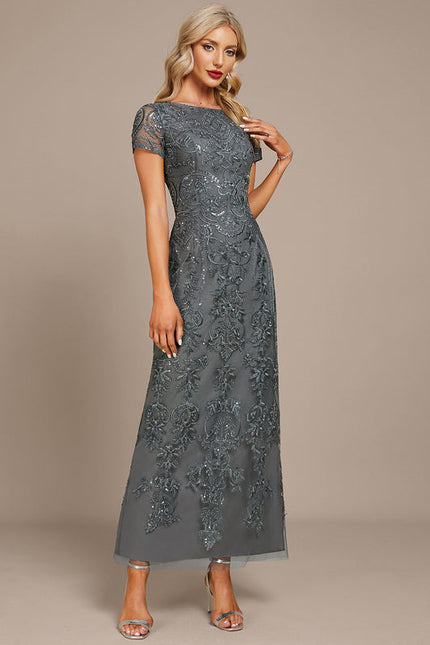 Robe de Soirée Gris Étoilé - gallery 3