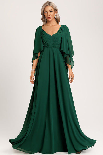 Robe de Soirée Satin Cascade - gallery 1
