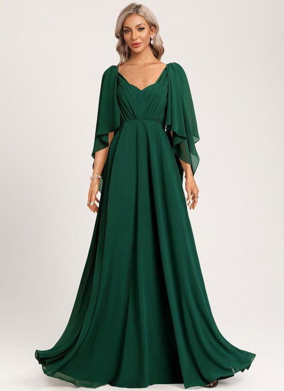 Robe de Soirée Satin Cascade - gallery 1