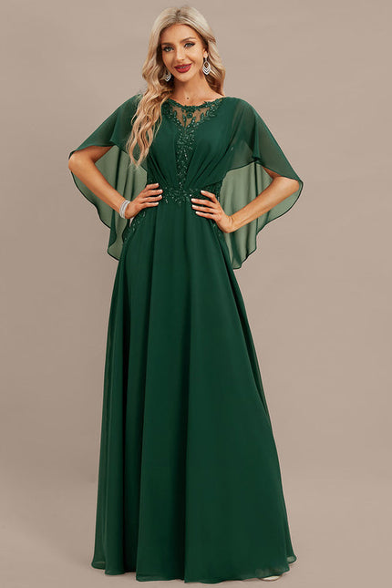 Robe de Soirée Verte Fluidité - gallery 3