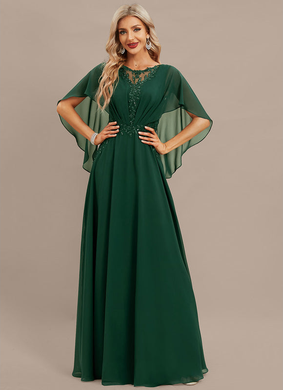 Robe de Soirée Verte Fluidité - gallery 3