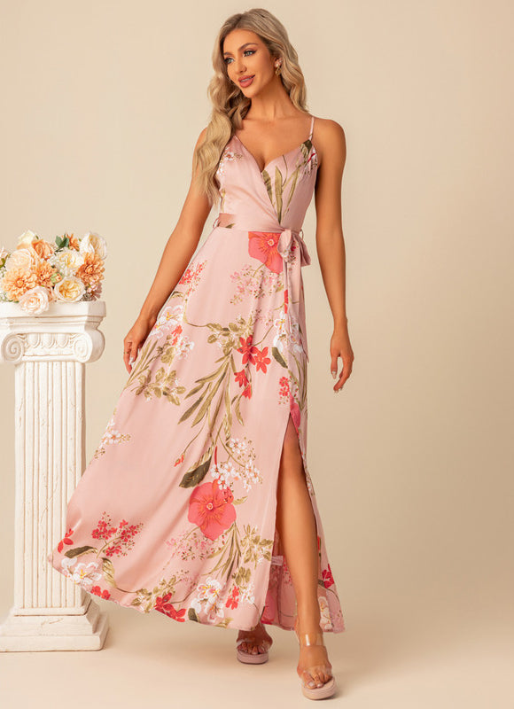 Robe de Soirée Floral Satinée - gallery 6