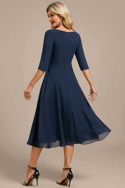 Robe De Soirée Grande Taille Mousseline - gallery 5