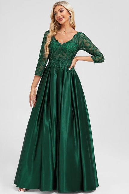 Robe de Soirée Émeraude Envoûtante - gallery 2
