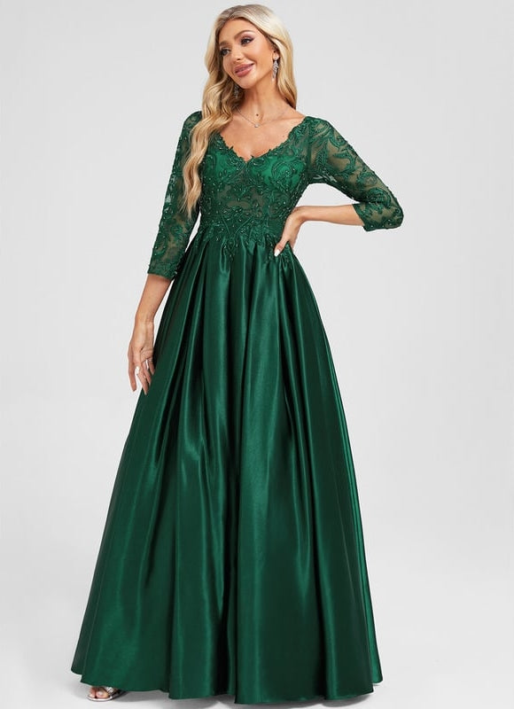 Robe de Soirée Émeraude Envoûtante - gallery 2