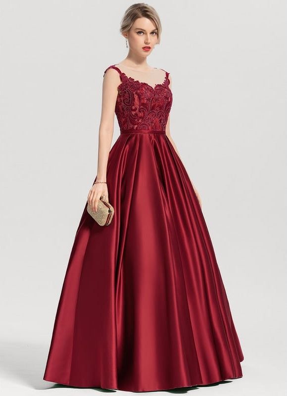 Robe de Soirée Éblouissante Cerise - gallery 3
