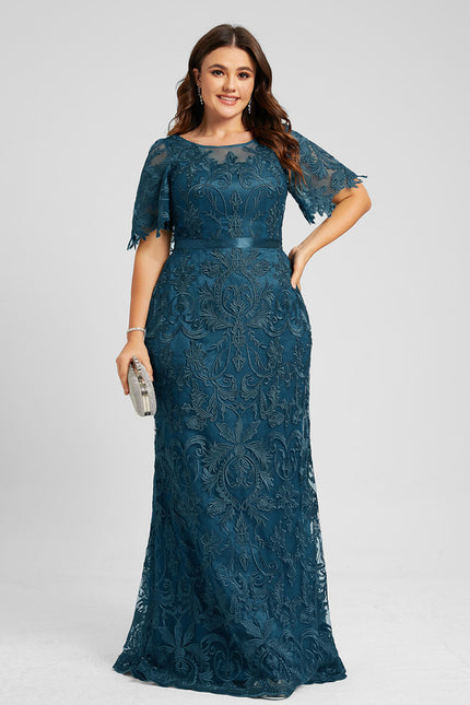Robe de Soirée Élégance Vague Émeraude - gallery 4