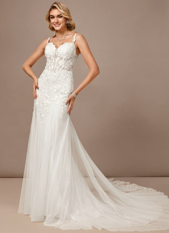 Robe de Soirée Dentelle Éthérée - gallery 2