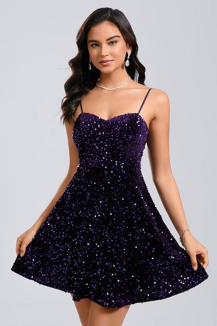 Robe De Soirée Paillette Courte