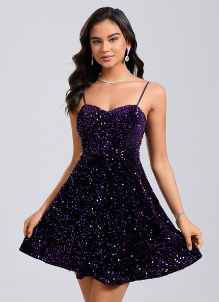 Robe De Soirée Paillette Courte