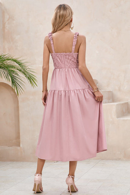 Robe de Soirée Rose Simple - gallery 5