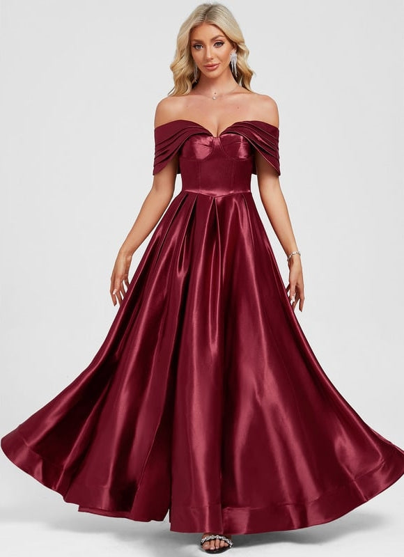 Robe de Soirée Satin Élégante