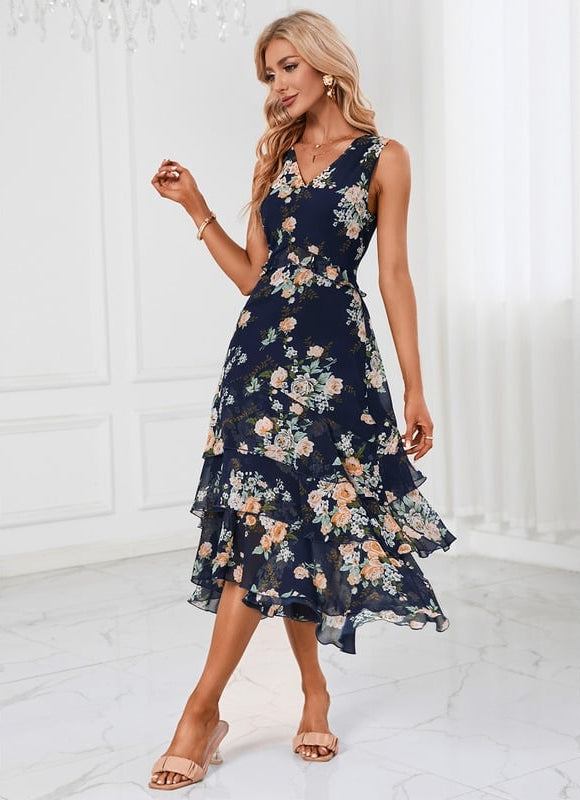 Robe de Soirée Fleurs Dété - gallery 1