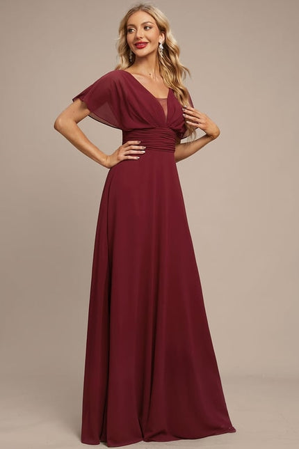 Robe de Soirée Fluide Émeraude - gallery 2