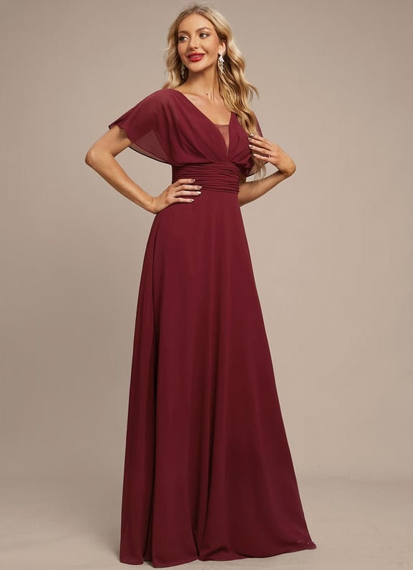 Robe de Soirée Fluide Émeraude - gallery 2
