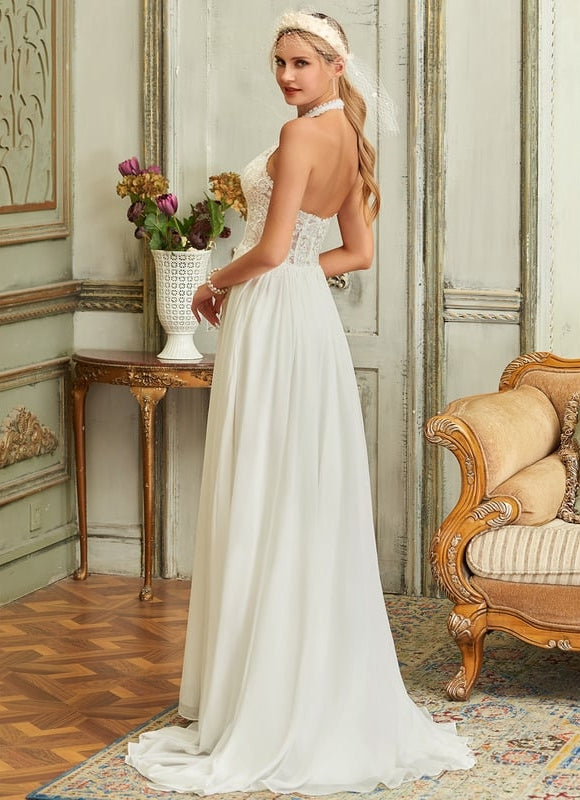 Robe de Soirée Éthérée Satinée - gallery 5