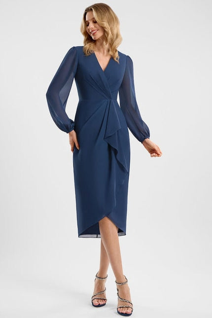 Robe de Soirée Mousseline Frisée - gallery 2