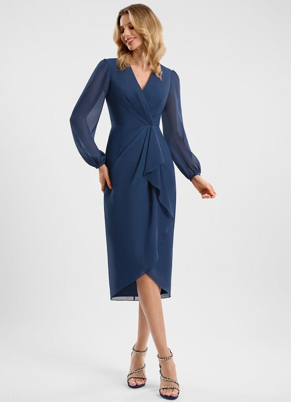 Robe de Soirée Mousseline Frisée - gallery 2
