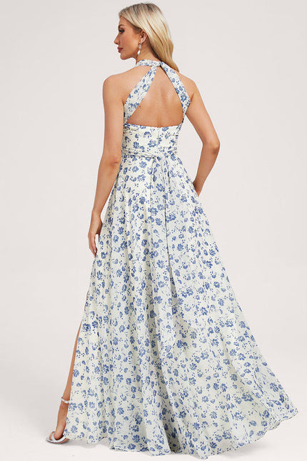 Robe de Soirée Bordeaux Fluide - gallery 4