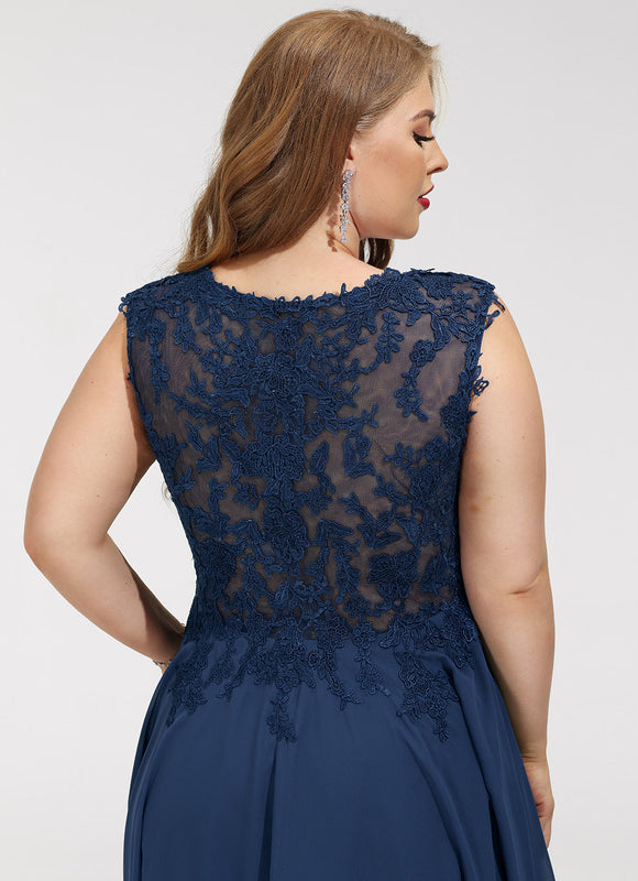 Robe de Soirée Longue Noire Et Blanche Dentelle Mousseline - gallery 7