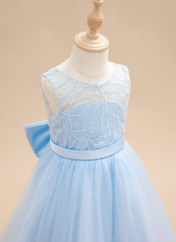 Robe de Soirée Ciel Tulle Élégant - gallery 6