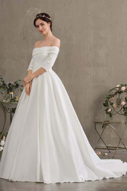 Robe de Soirée Satinée Lune Rêveuse - gallery 2