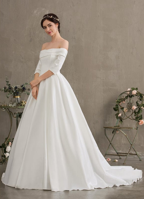 Robe de Soirée Satinée Lune Rêveuse - gallery 2