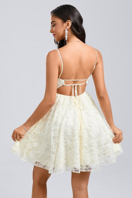 Robe de Soirée Dentelle Éclatante - gallery 4
