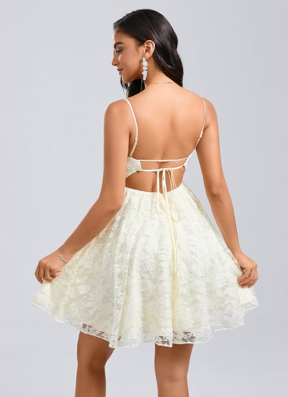 Robe de Soirée Dentelle Éclatante - gallery 4