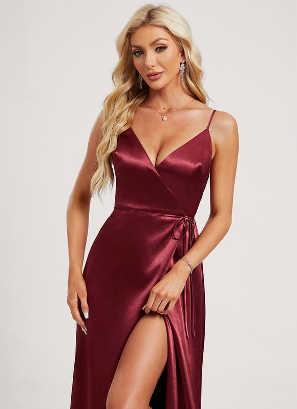 Robe de Soirée Dorée Fluide - gallery 3