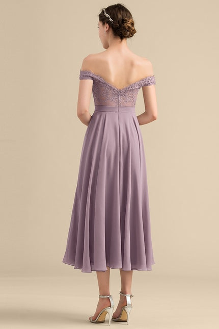 Robe de Soirée Aérienne Satinée - gallery 3