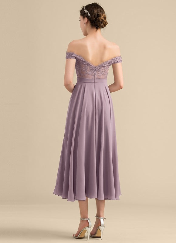 Robe de Soirée Aérienne Satinée - gallery 3