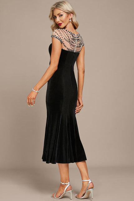 Robe de Soirée Velours Éclat Noir - gallery 4