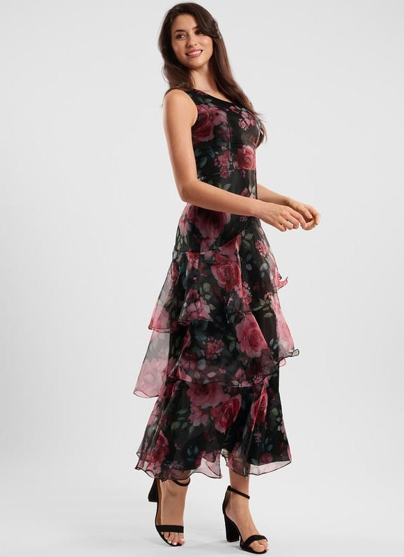 Robe de Soirée Fleurie Chic - gallery 3