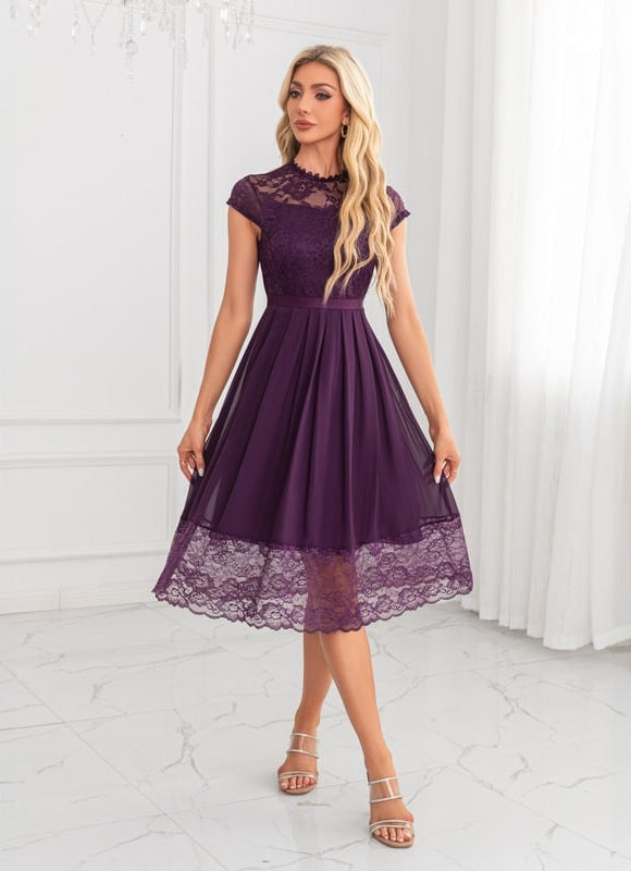 Robe De Soirée Transparente Dentelle - gallery 4