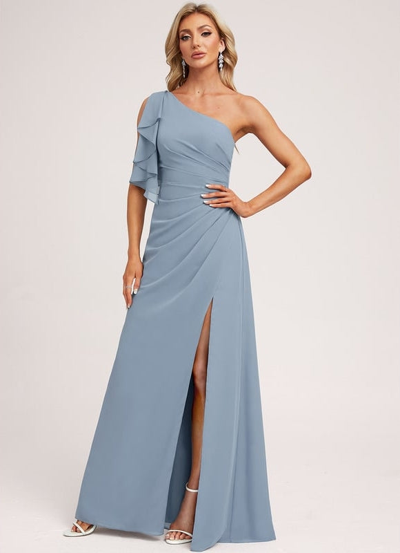 Robe de Soirée Asymétrique Fluide - gallery 4