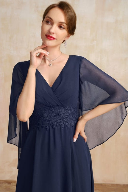 Robe de Soirée Aérienne Plissée - gallery 1
