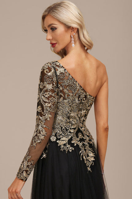 Robe de Soirée Noir Futuriste - gallery 7