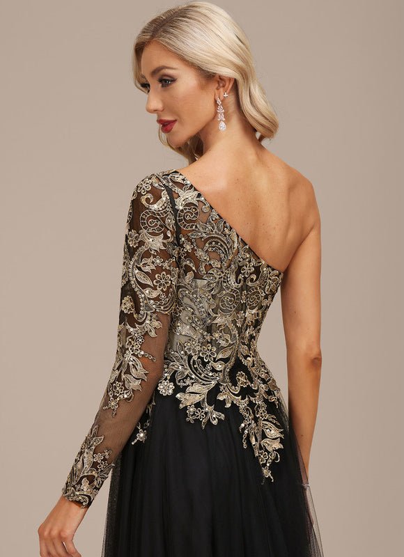 Robe de Soirée Noir Futuriste - gallery 7