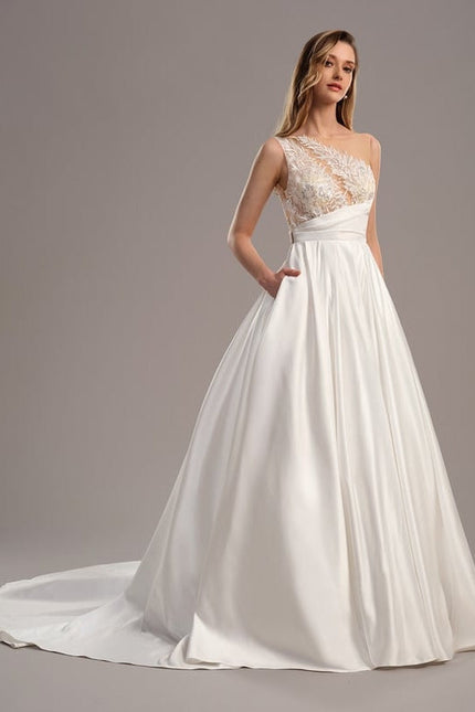 Robe de Soirée Satinée Étreinte - gallery 2