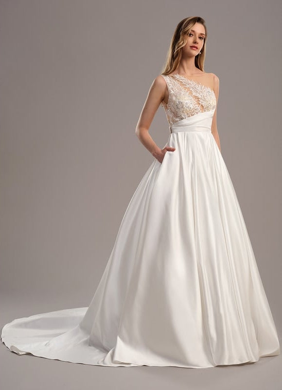 Robe de Soirée Satinée Étreinte - gallery 2