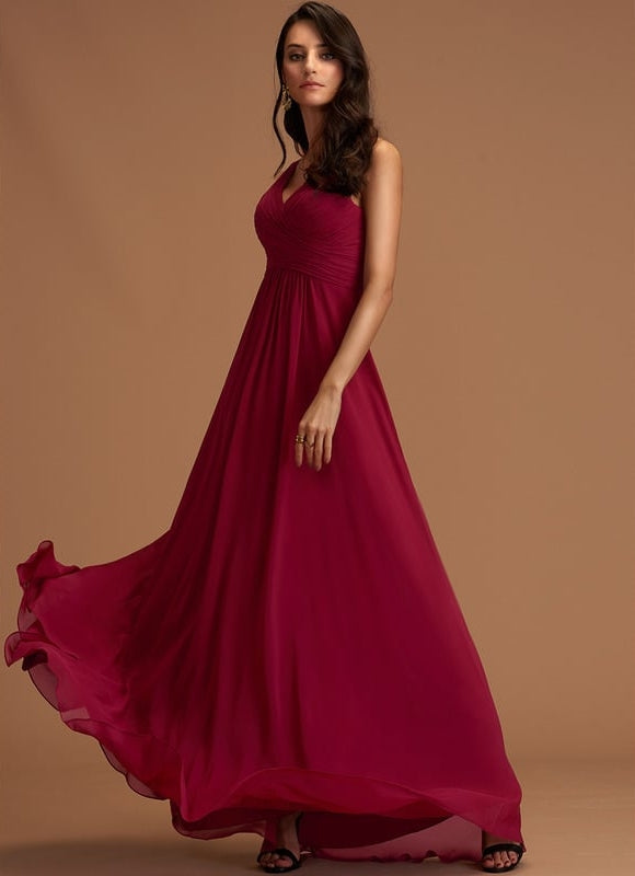 Robe de Soirée Rouge Velours - gallery 1