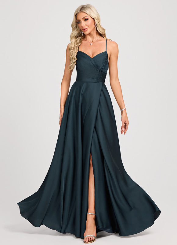 Robe de Soirée Envolée De Satin